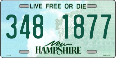 NH license plate 3481877