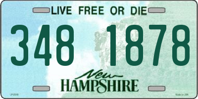 NH license plate 3481878