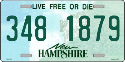 NH license plate 3481879