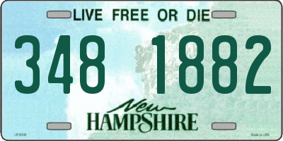 NH license plate 3481882