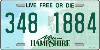 NH license plate 3481884