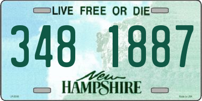 NH license plate 3481887