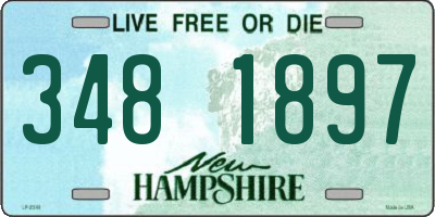 NH license plate 3481897