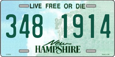NH license plate 3481914