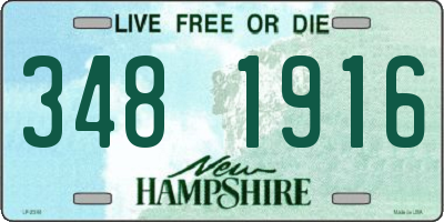 NH license plate 3481916