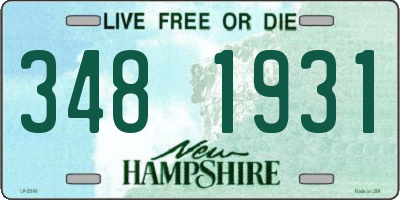 NH license plate 3481931