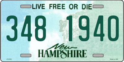 NH license plate 3481940