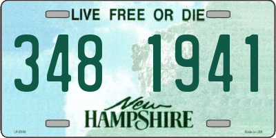 NH license plate 3481941