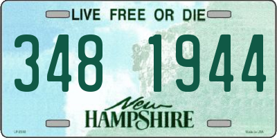 NH license plate 3481944