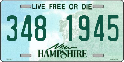 NH license plate 3481945