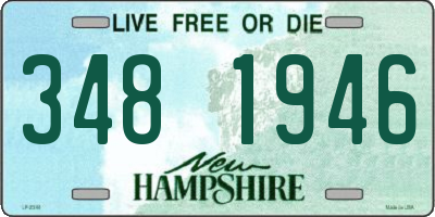 NH license plate 3481946