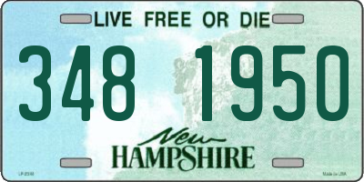 NH license plate 3481950