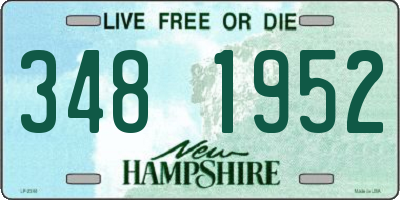 NH license plate 3481952