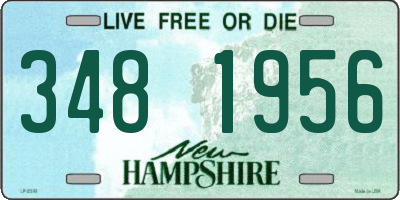 NH license plate 3481956