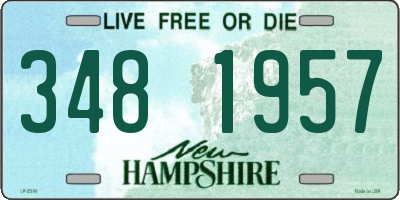 NH license plate 3481957