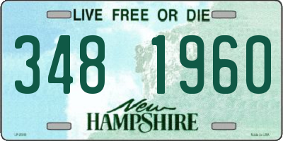 NH license plate 3481960