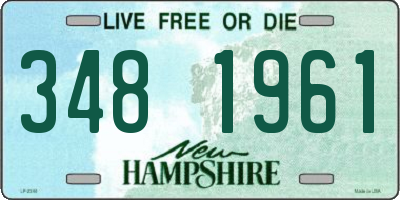 NH license plate 3481961