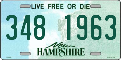 NH license plate 3481963