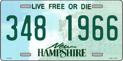 NH license plate 3481966