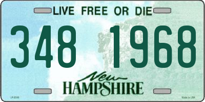 NH license plate 3481968