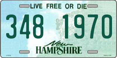NH license plate 3481970