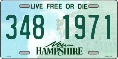 NH license plate 3481971