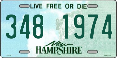 NH license plate 3481974