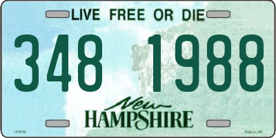 NH license plate 3481988