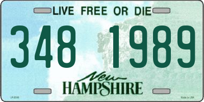 NH license plate 3481989