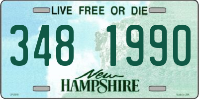 NH license plate 3481990