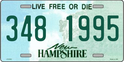 NH license plate 3481995