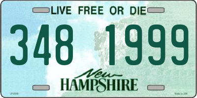 NH license plate 3481999