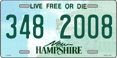 NH license plate 3482008