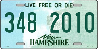 NH license plate 3482010