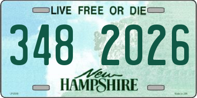 NH license plate 3482026