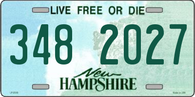 NH license plate 3482027