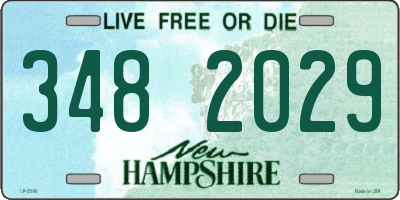 NH license plate 3482029
