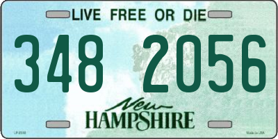 NH license plate 3482056
