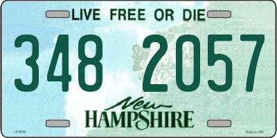 NH license plate 3482057