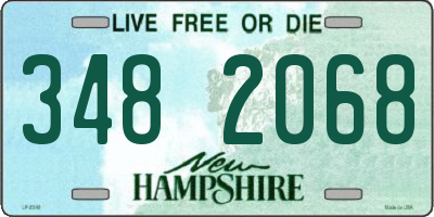 NH license plate 3482068