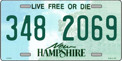 NH license plate 3482069