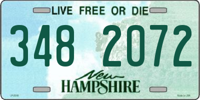NH license plate 3482072