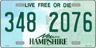 NH license plate 3482076
