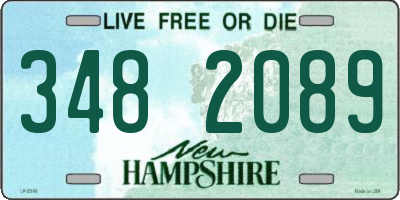 NH license plate 3482089