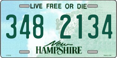 NH license plate 3482134