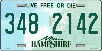 NH license plate 3482142