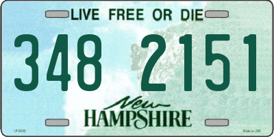 NH license plate 3482151