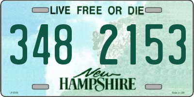 NH license plate 3482153