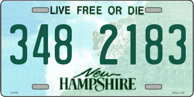 NH license plate 3482183