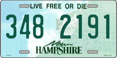 NH license plate 3482191